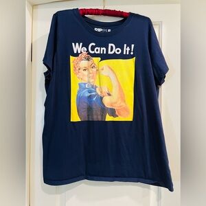 Ripple Junction Blue Short Sleeve Graphic Tee